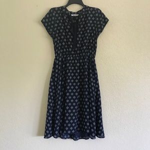 Downeast Navy Midi Dress with Pockets